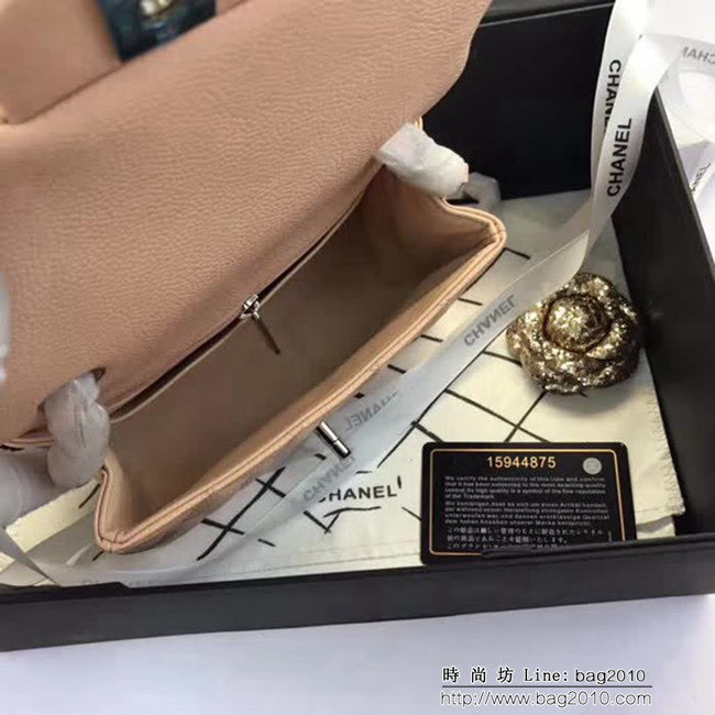 香奈兒CHANEL 升級版A1115全新經典小羊皮金銀鏈條單肩斜挎包 DSC1794